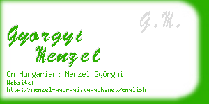 gyorgyi menzel business card